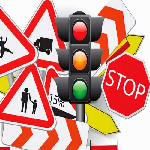 در ایمنی جاده تابلوهایی با علائم اخطار دهنده