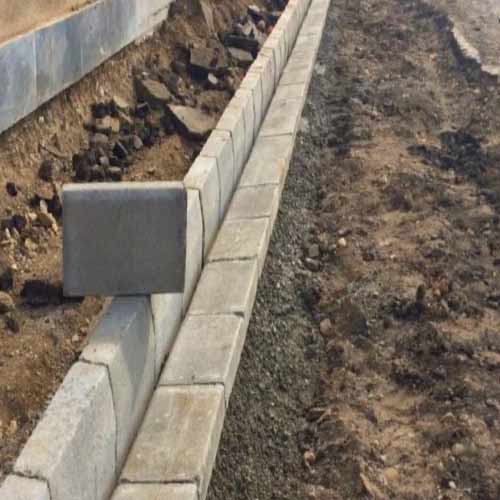 خاکبرداری تا سنگ جدول